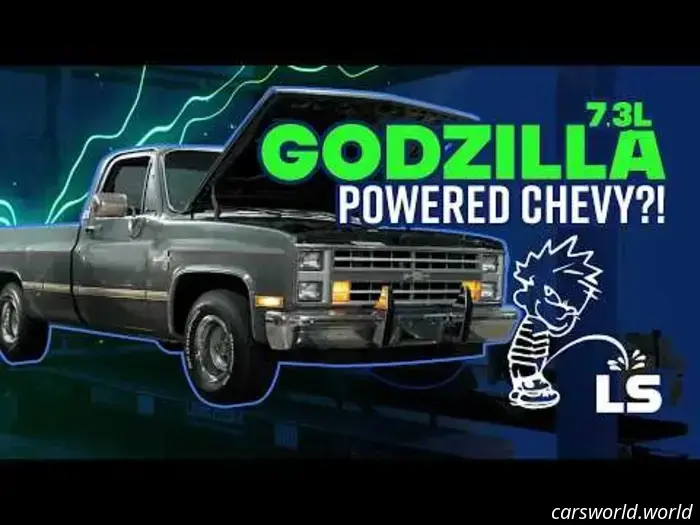 C'è un Rowdy V8 Ford Godzilla da 7,3 L in questo classico Chevy C10.