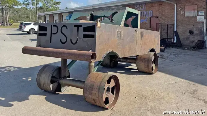 High School Welding Class Constructs 'Carolina Squat' Truck Only to Submerge It in the Ocean