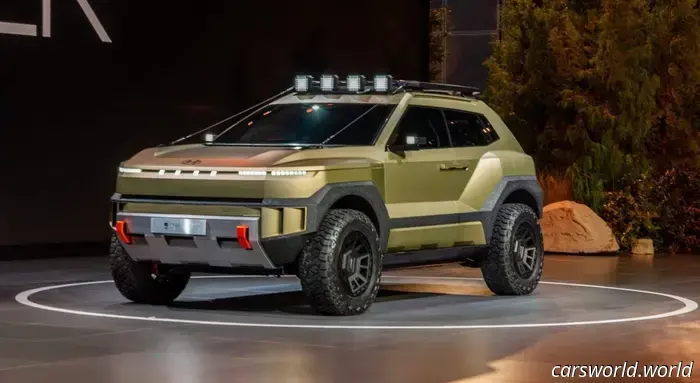 The Hyundai Crater Concept is a cyberpunk off-roader that genuinely resembles a stylish car rather than an eyesore.