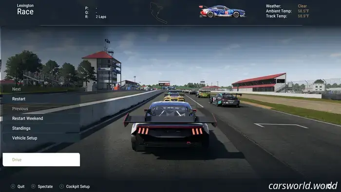 Проект «Motor Racing» не должен был покидать паддок