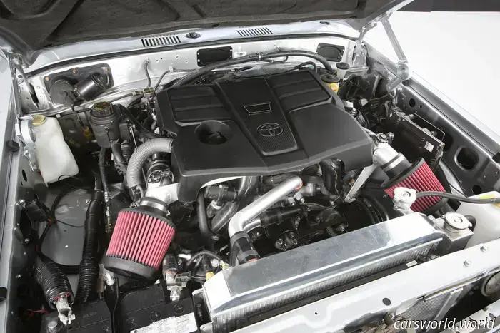 Toyota Installed a New Tundra V6 in an FJ60 Land Cruiser While Retaining the Five-Speed Manual Transmission.