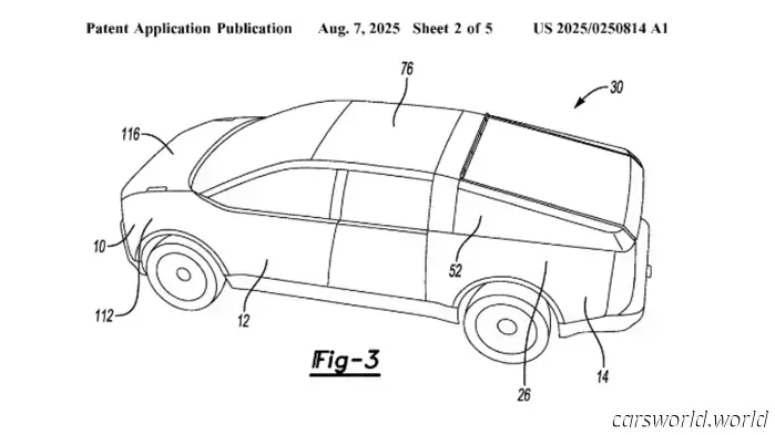 ¿Qué es esta misteriosa pickup de aspecto eléctrico encontrada en una solicitud de patente de Ford?