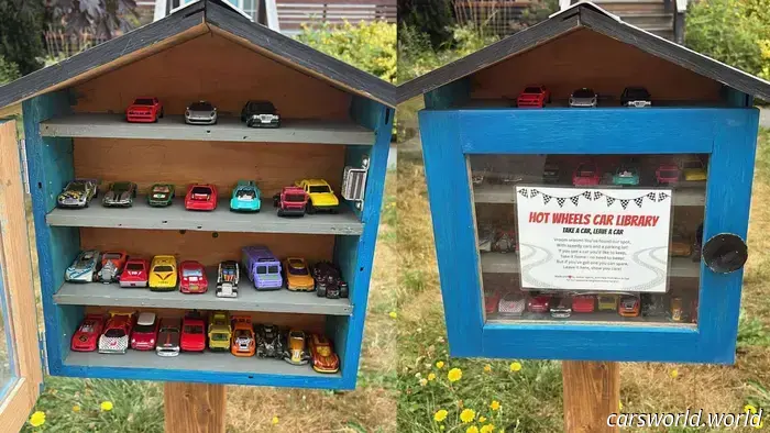 Esta biblioteca de préstamos de Hot Wheels es la prueba de que todavía hay esperanza para la humanidad.