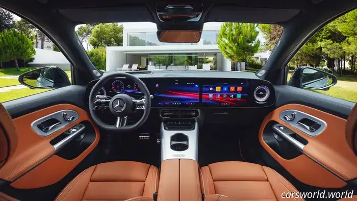 The compact Mercedes-Benz GLB is set to feature an impressive array of screens.