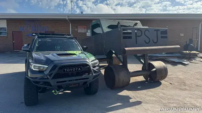 High School Welding Class Constructs 'Carolina Squat' Truck Only to Submerge It in the Ocean