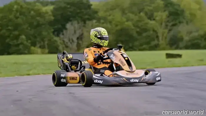 I witnessed F1 champion Lando Norris defeat his McLaren boss in a kart race, and it was an eye-opening experience for me.
