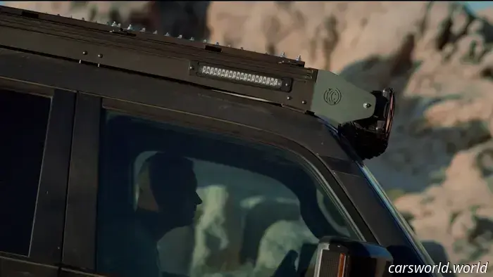 KC Hilites Platform One is an elegant roof rack featuring integrated power.