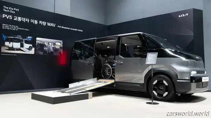 Kia's electric vans featuring interchangeable bodies have become a reality.