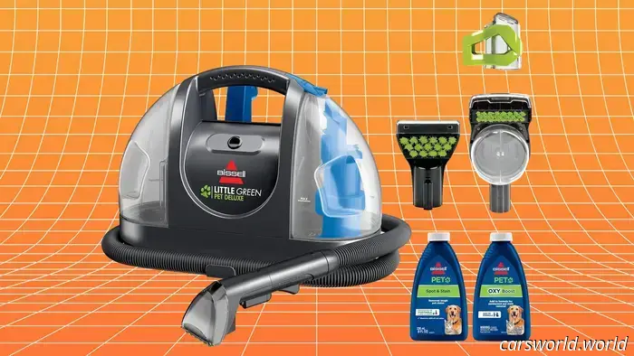 Find an effective automotive carpet cleaner that tackles tough stains for under $100 in Amazon's Labor Day Sale.