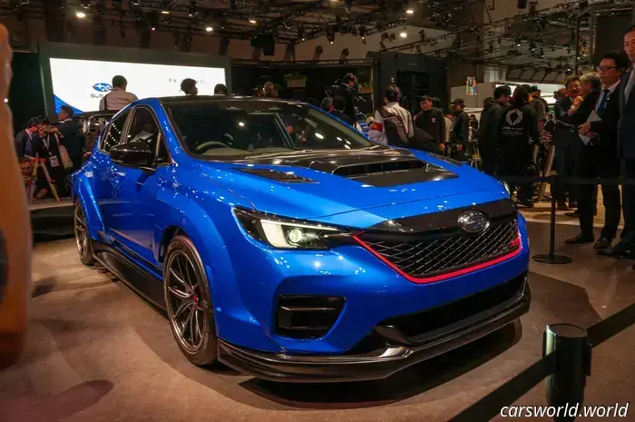 Subaru как будто склеили из трёх машин, чтобы получить этот хэтчбек WRX STI