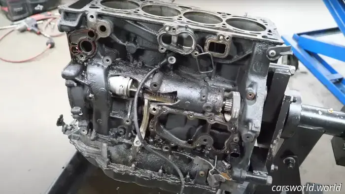 Quien Hizo Estallar Este Motor VW GTI Hizo un Buen Trabajo Porque Está Tostado