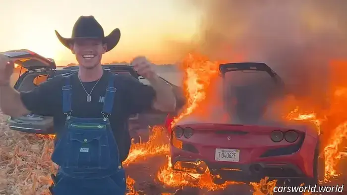 Lo YouTuber WhistlinDiesel è stato arrestato con l'accusa di aver evaso la tassa sulla vendita della Ferrari F8 Tributo.