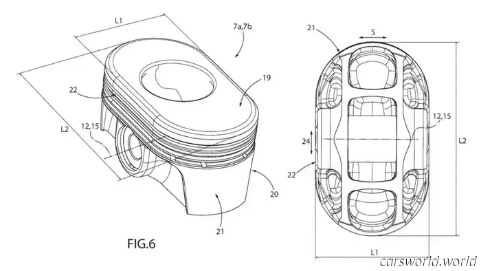 Ferrari Submitted a Patent for an Engine Featuring Pill-Shaped Pistons.