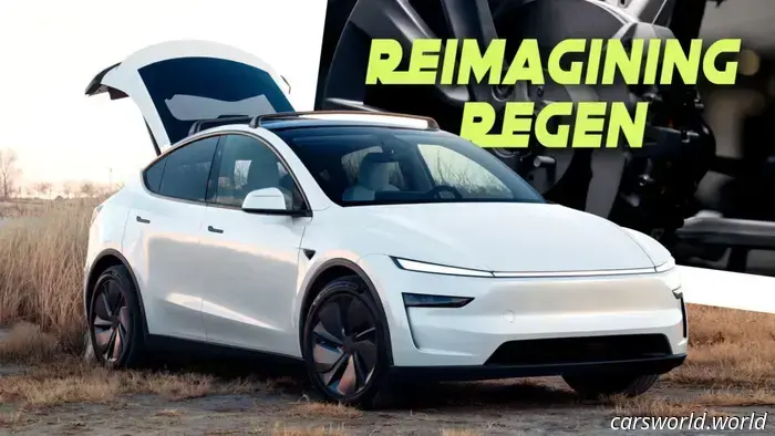 Tesla's New Model Y Engages Regenerative Braking When the Brake Pedal Is Pressed | Carscoops