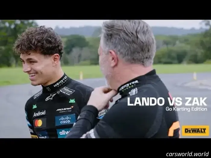 I witnessed F1 champion Lando Norris defeat his McLaren boss in a kart race, and it was an eye-opening experience for me.