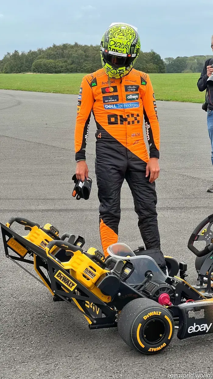 I witnessed F1 champion Lando Norris defeat his McLaren boss in a kart race, and it was an eye-opening experience for me.