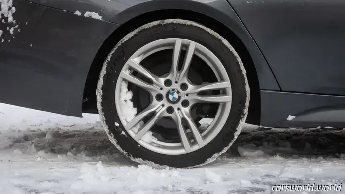 Remove the snow from your wheels as soon as possible.