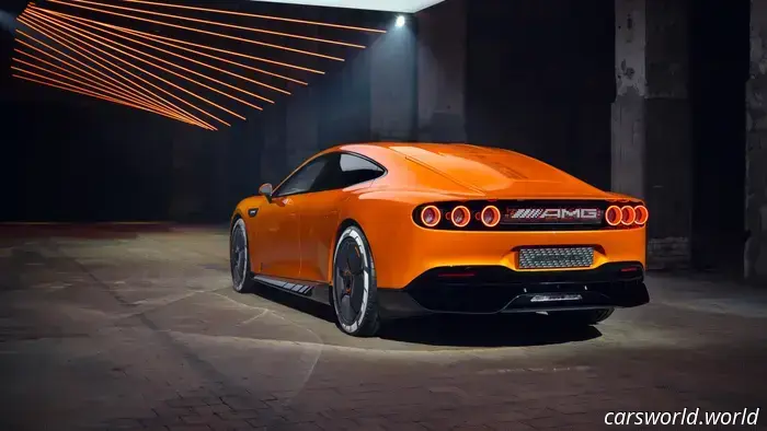 Mercedes AMG GT XX Concept оснащен активными аэродинамическими колесами и развивает мощность 1341 л.с.