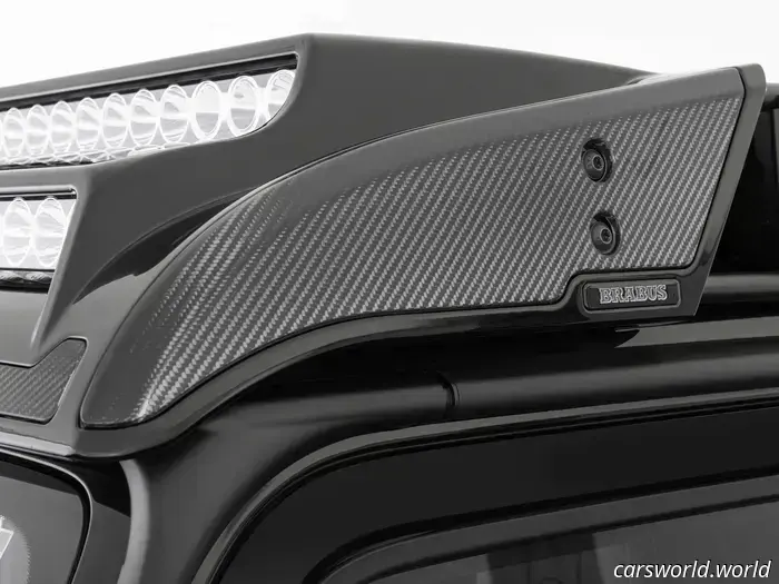 This two-story light bar was designed specifically for a $1.3 million Mercedes G-Wagon.