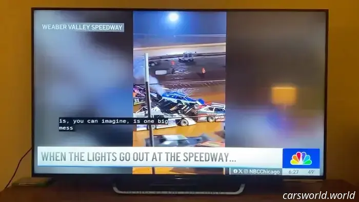 Estación local de NBC engañada por un vídeo generado por IA sobre un corte de energía en una pista de carreras que provocó un choque masivo