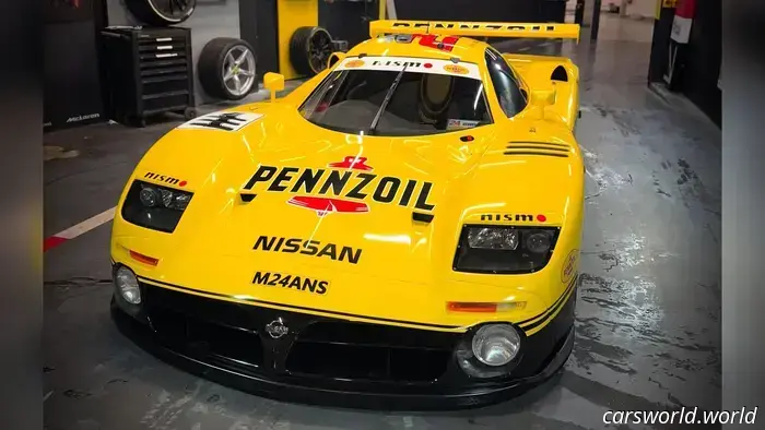 Выживший гонщик Nissan R390, одетый в цвета Pennzoil, является сертифицированной классикой Gran Turismo