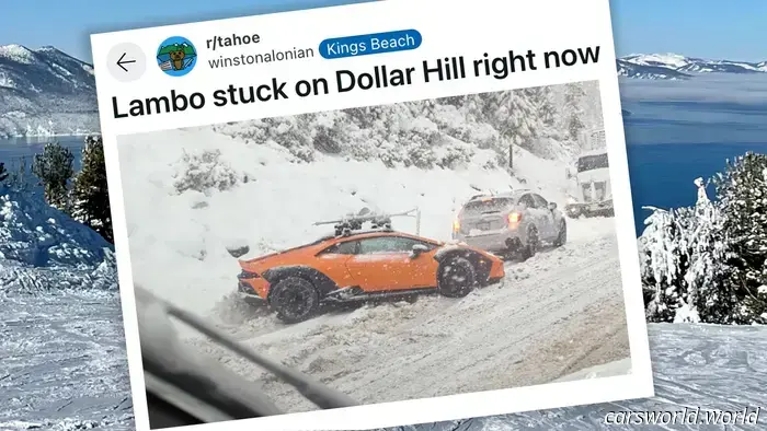 Snowbound Lamborghini Sterrato: Credit for Courage, but Lacking in Cleverness