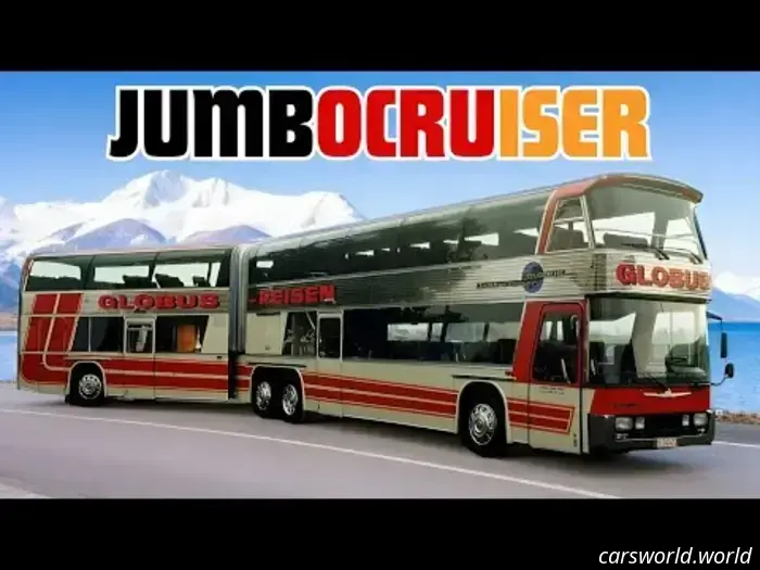El Neoplan Jumbocruiser Era un Autobús Furtivo de Dos Pisos con Capacidad para Más de 100 Pasajeros.