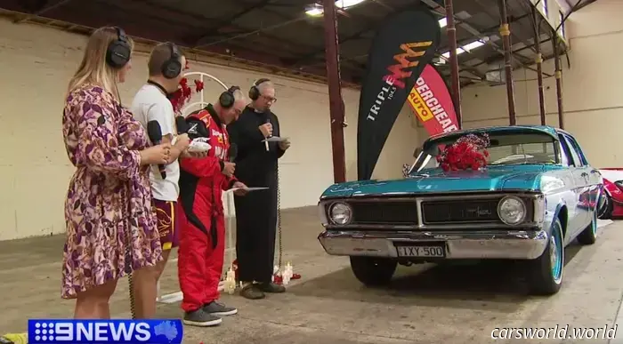 Happy Valentine’s Day to the man who just ‘wed’ his 1971 Ford Falcon.