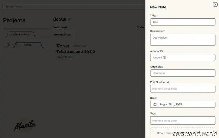Questa app gratuita è una manna dal cielo per chiunque lavori su un'auto da progetto.
