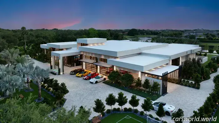 $55M Florida Mansion ‘Casa Maranello’ Is the Ultimate Ferrari Merchandise.