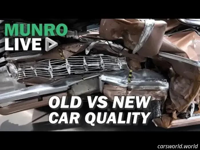 Le vecchie auto non erano più sicure. Questa rottura ingegneristica spiega perché