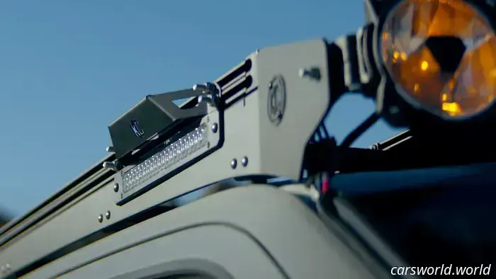 KC Hilites Platform One is an elegant roof rack featuring integrated power.