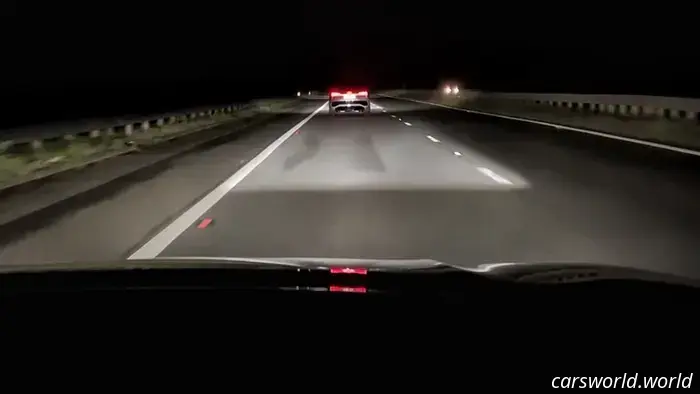 Watch Audi's New Micro LED Digital Matrix Headlights in Motion. Indeed, They Remain Illegal in the United States.