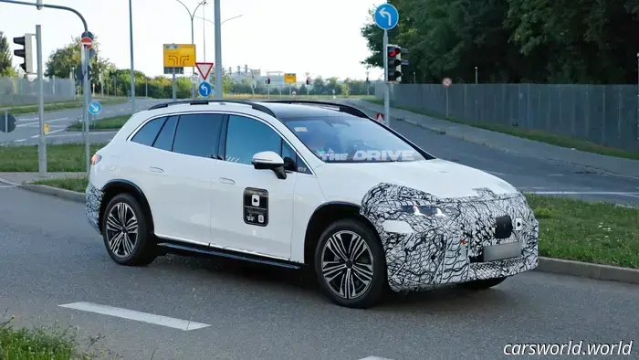 Here’s Our Initial Glimpse at What Could Be the Final Mercedes EQS SUV.