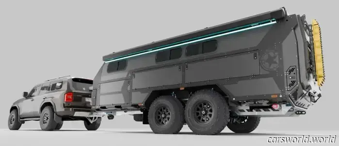 Этот внедорожный кемпер стоимостью 200 000 долларов имеет самую сумасшедшую подвеску прицепа, которую вы когда-либо видели.