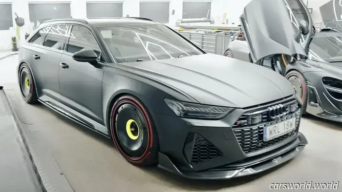 Audi RS6 Mounted on F1-Inspired Wheels Appears Truly Formidable