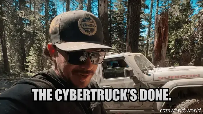 Mira cómo un Tesla Cybertruck lucha por completar el Rubicon Trail.