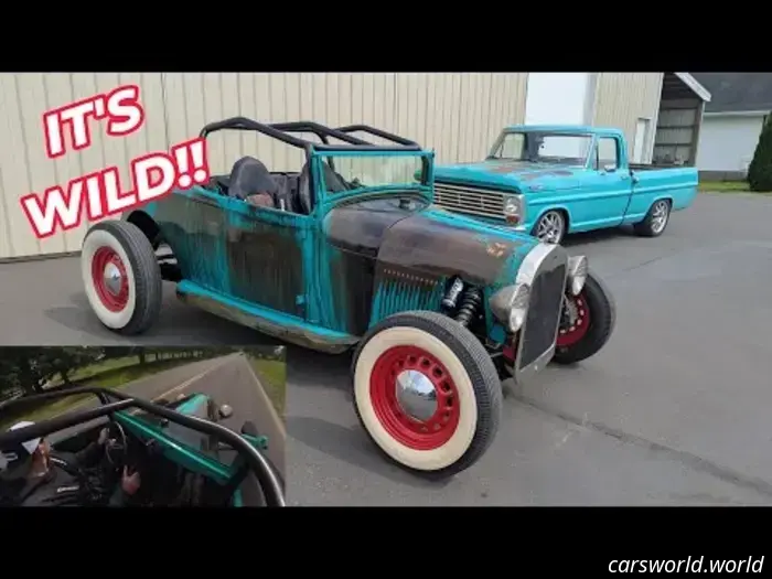 This vintage Ford Model A Rat Rod is, in fact, a Polaris RZR.