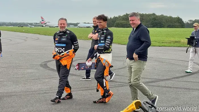I witnessed F1 champion Lando Norris defeat his McLaren boss in a kart race, and it was an eye-opening experience for me.