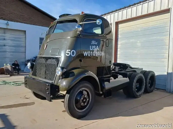 Dual-Engine 1941 Ford Trucks Designed for Transporting B-24 Bomber Components Priced at $1.25 Million