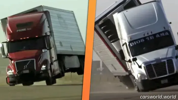 Powerful Texas Winds Toss Semi Trucks Around Effortlessly