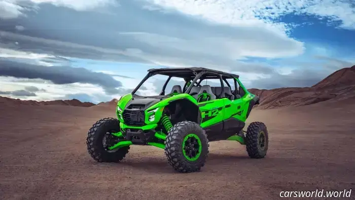 La nueva UTV sobrealimentada de Kawasaki genera 250 CV con un motor de motocicleta Ninja.