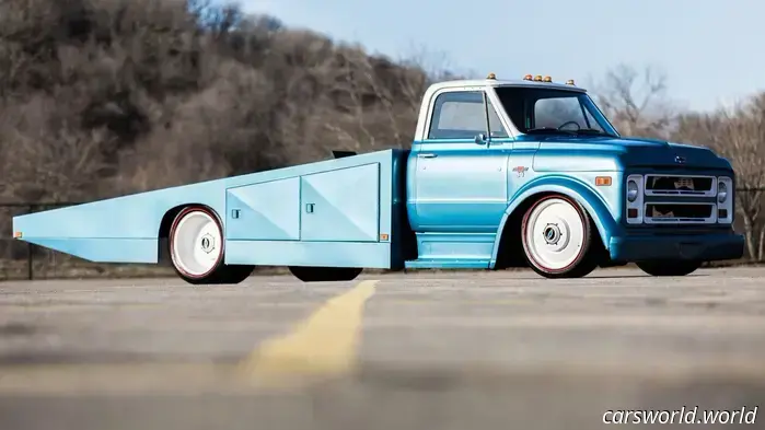 This 1968 Chevy C50 Ramp Hauler boasts the best side profile of any truck ever made.