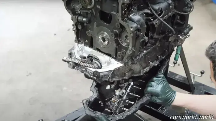 Quien Hizo Estallar Este Motor VW GTI Hizo un Buen Trabajo Porque Está Tostado