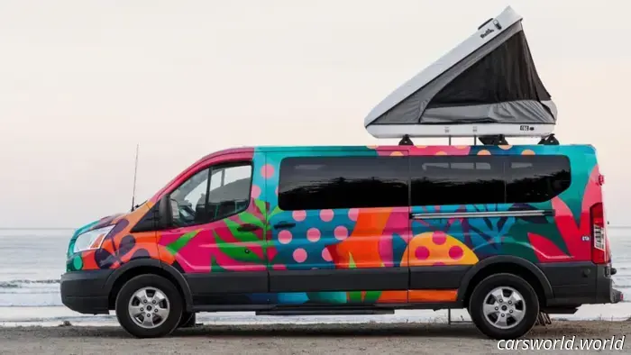 A discontinued camper rental business is liquidating its entire inventory of custom vans.