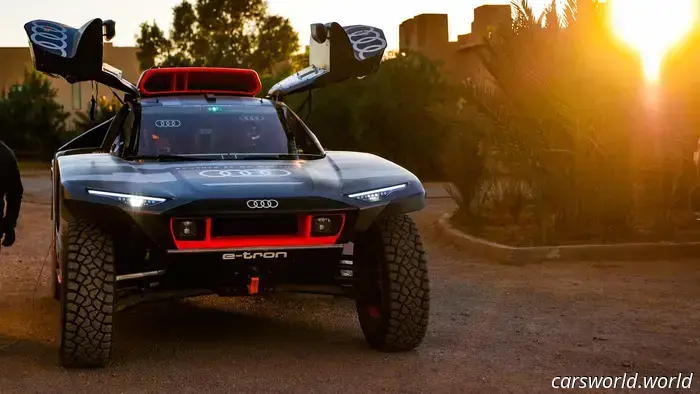 Современный гоночный автомобиль Audi Dakar найден на чешской свалке