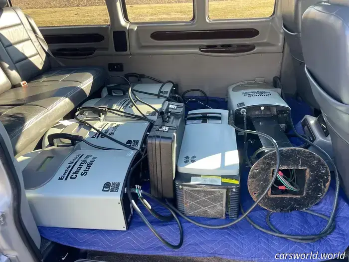 These 1998 Chevy S-10 Electric Pickups were meant to be destroyed, but one individual rescued three of them.