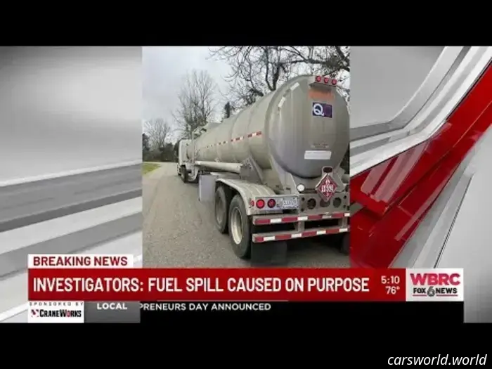 Trucker Discharges 2,000 Gallons of Fuel onto Road Instead of Driving to Nearby Station