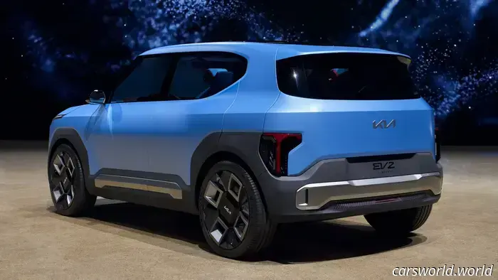 Kia EV2 Concept Позволяет Отправлять Текстовые Сообщения Через Свои Окна