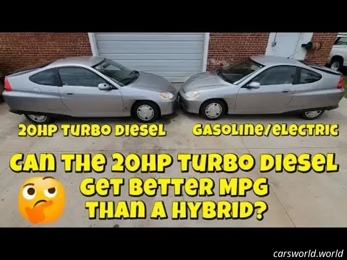 Looking for improved fuel efficiency in a Honda Insight? Consider installing a small Kubota turbodiesel engine.